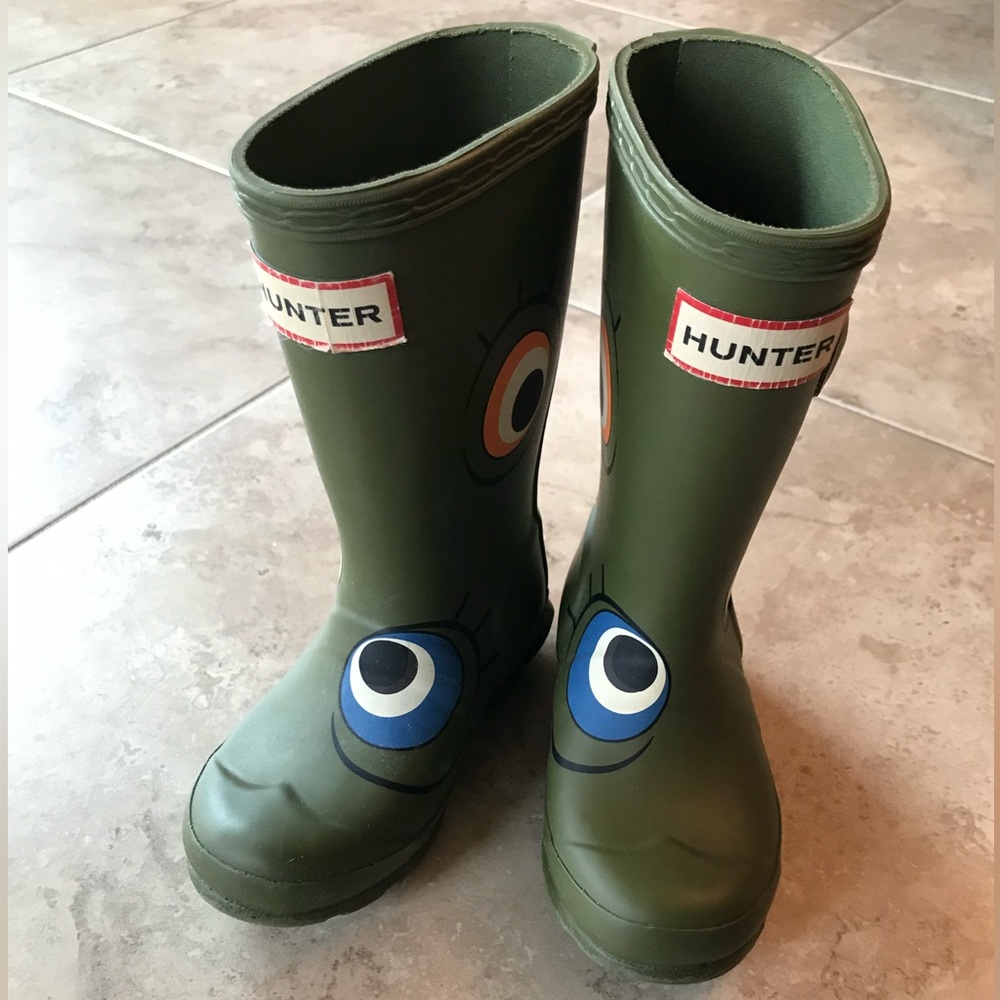HUNTER little kids rain boots size 8 or 8.5